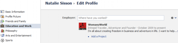 Linking your Facebook page to your profile with the suitcase entrepreneur Linking your Facebook page to your profile with the suitcase entrepreneur
