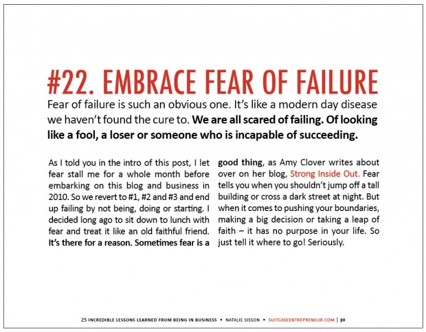 Lesson 22 embrace the fear of failure