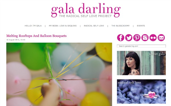 Gala Darling homepage