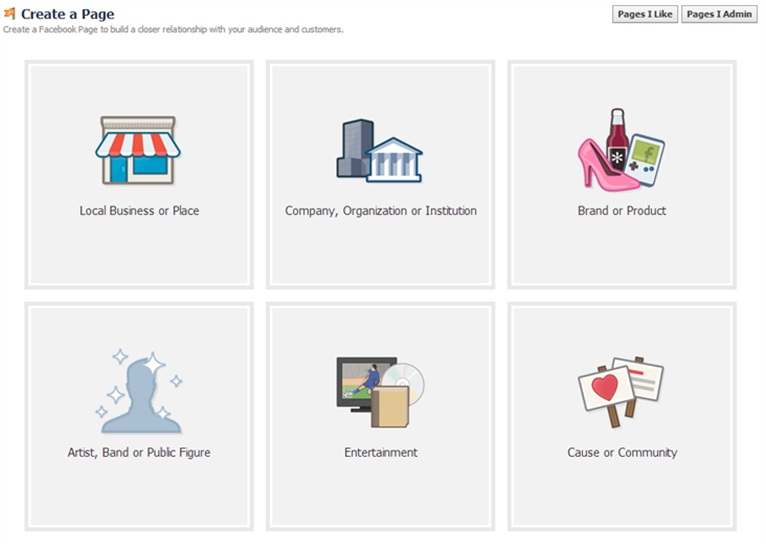 Facebook - Create a Page