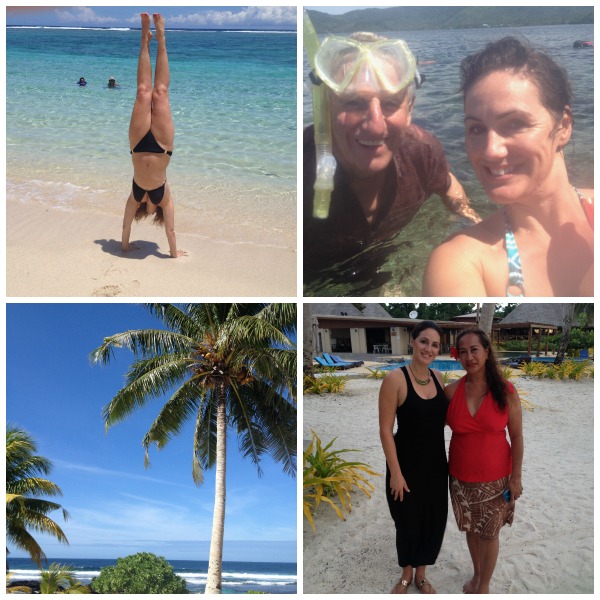 Dad and Natalie, Queen Zita Martel in Samoa