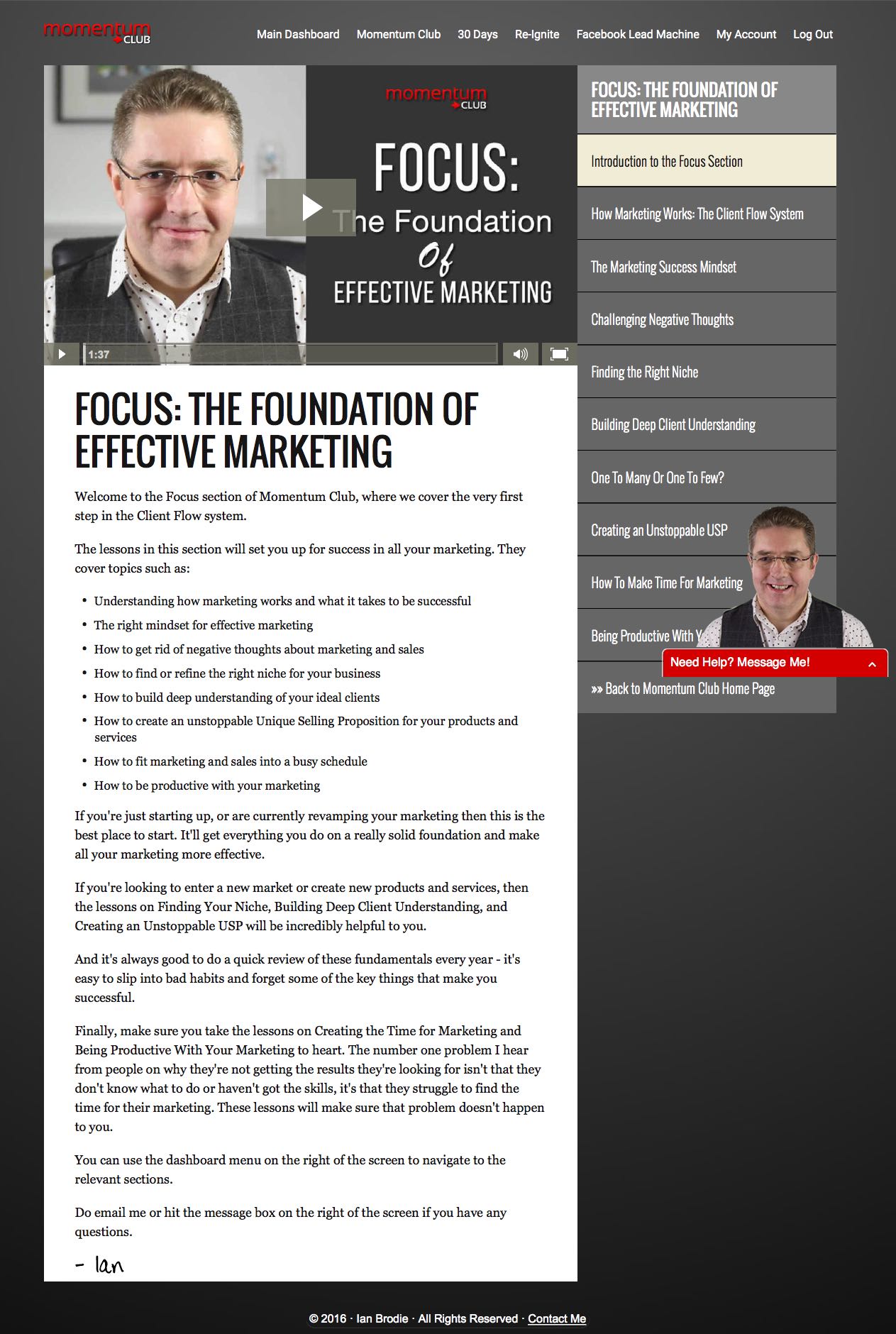 IB Focus Section