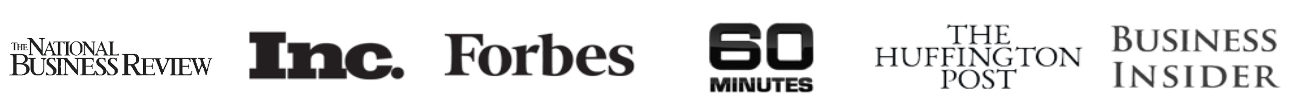 Featured in The National Business Review, Inc., Forbes, 60 Minutes, The Huffington Post and Business Insider